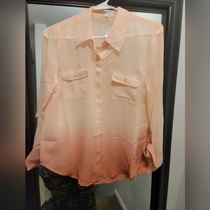 Edge Peach Ombre Women's Blouse
